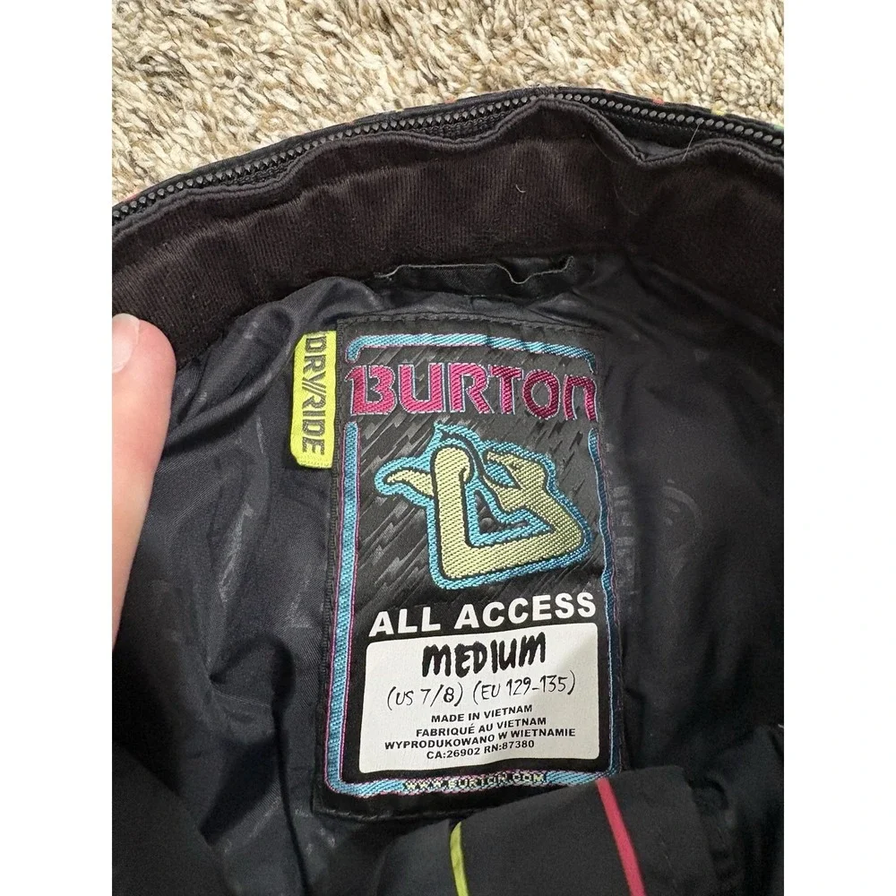 Burton DryRide All Access Pants Boys Cargo Ski Snowboard Med 7/8‎ Multicolor